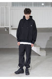 メスノウン(MASSNOUN) CROSS ADD OVERSIZED HOODY MSZHD002-BK