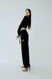 INPREP (インプレップ）MONOGRAM LOUNGE PANTS (BLACK)