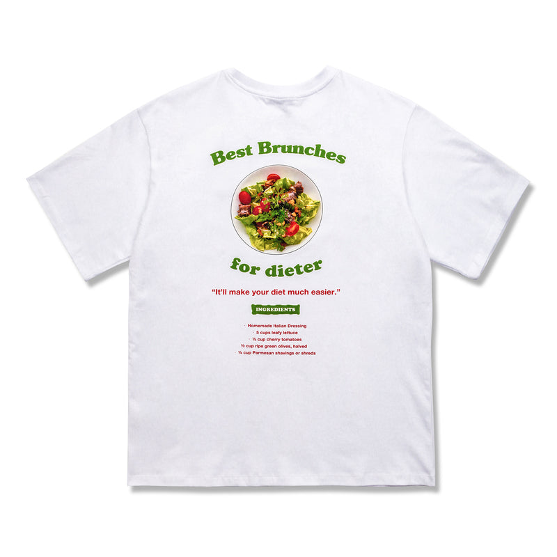 Q CUMBERS (キューカンバース) BRUNCHES SHORT SLEEVE T-SHIRT / Salad