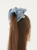 TMO BY 13MONTH（ティーエムオーバイサーティンマンス）BASIC SHIRRING HAIR BAND (LIGHT BLUE)