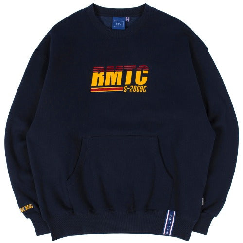 ロマンティッククラウン(ROMANTIC CROWN) RMTC LOGO POCKET SWEATSHIRT_NAVY