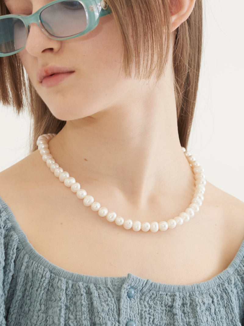 TMO BY 13MONTH（ティーエムオーバイサーティンマンス）BASIC PEARL NECKLACE (WHITE)
