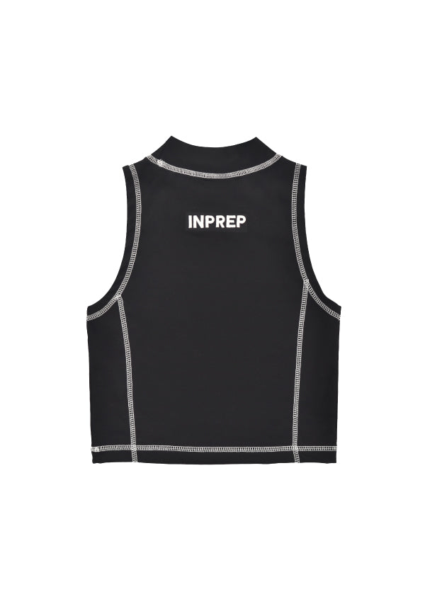 INPREP (インプレップ）ACTIVE CROP TOP (BLACK)