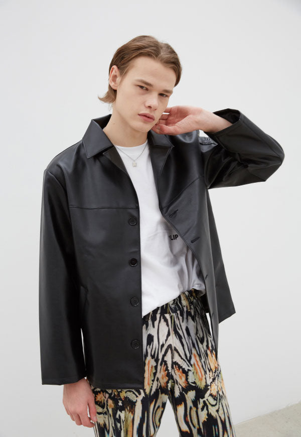 INPREP (インプレップ）VEGAN LEATHER JACKET