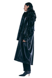 レイブレス(LABELESS) BLACK WRINKLED RAIN COAT