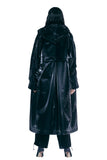 レイブレス(LABELESS) BLACK WRINKLED RAIN COAT