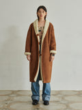 TMO BY 13MONTH（ティーエムオーバイサーティンマンス）V2 SHAWL COLLAR LONG MUSTANG (BROWN)