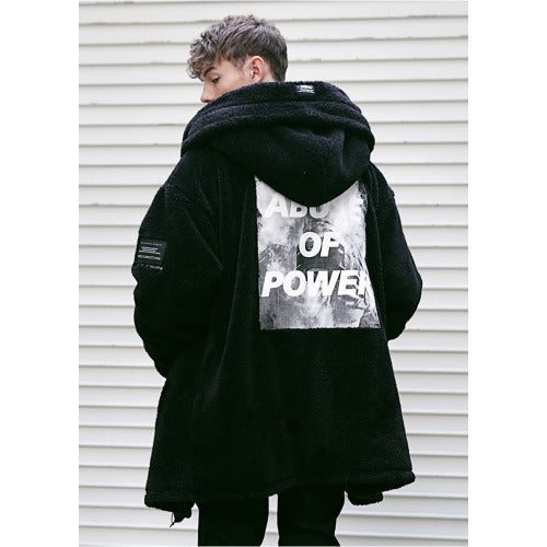 メスノウン(MASSNOUN) DOUBLE SOFT WOOL GASMASK JUMPER MFVPD001-BK