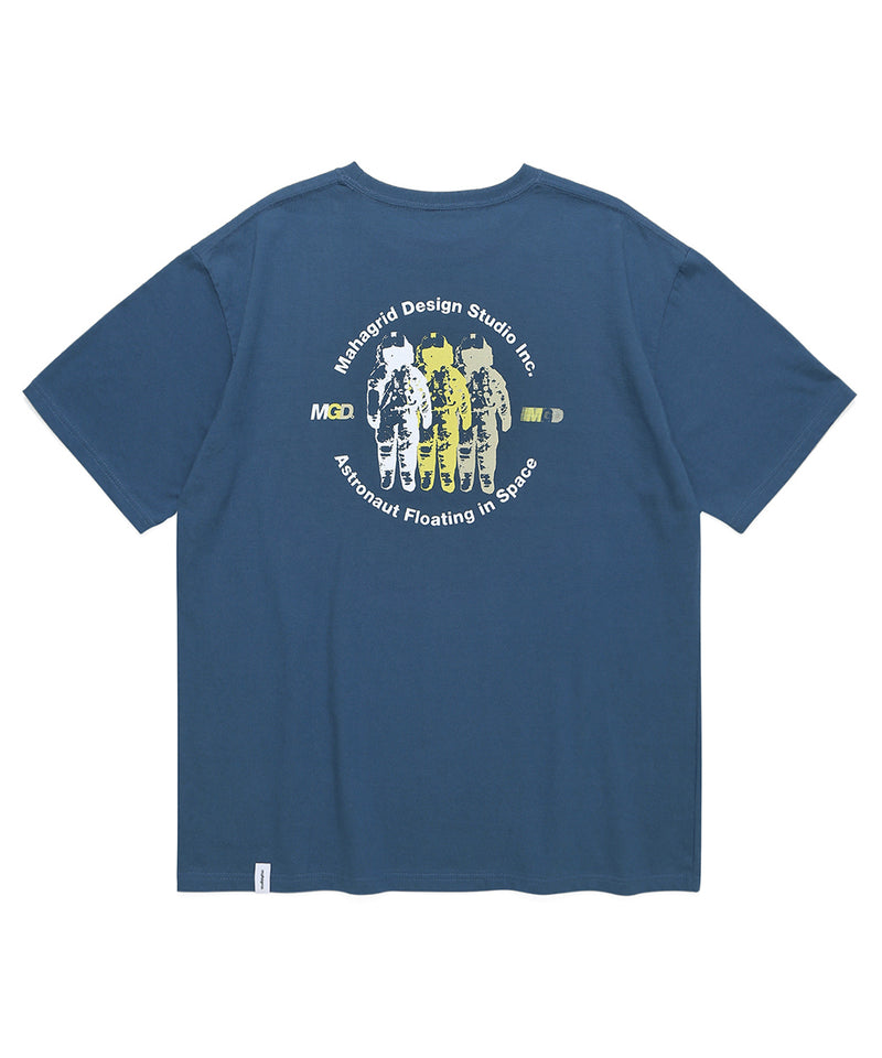 mahagrid (マハグリッド)  ASTRONAUT TEE [BLUE]