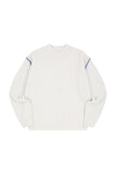 ORDINARY PEOPLE(オーディナリーピープル) BLUE STITCH CASHMERE WHITE KNIT