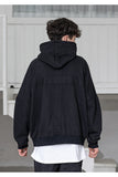 メスノウン(MASSNOUN) CROSS ADD OVERSIZED HOODY MSZHD002-BK