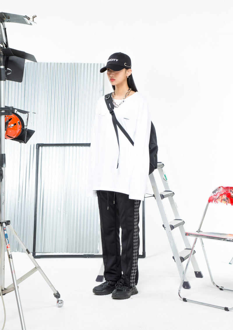 SINCITY (シンシティ) Sincity logo sleeve White