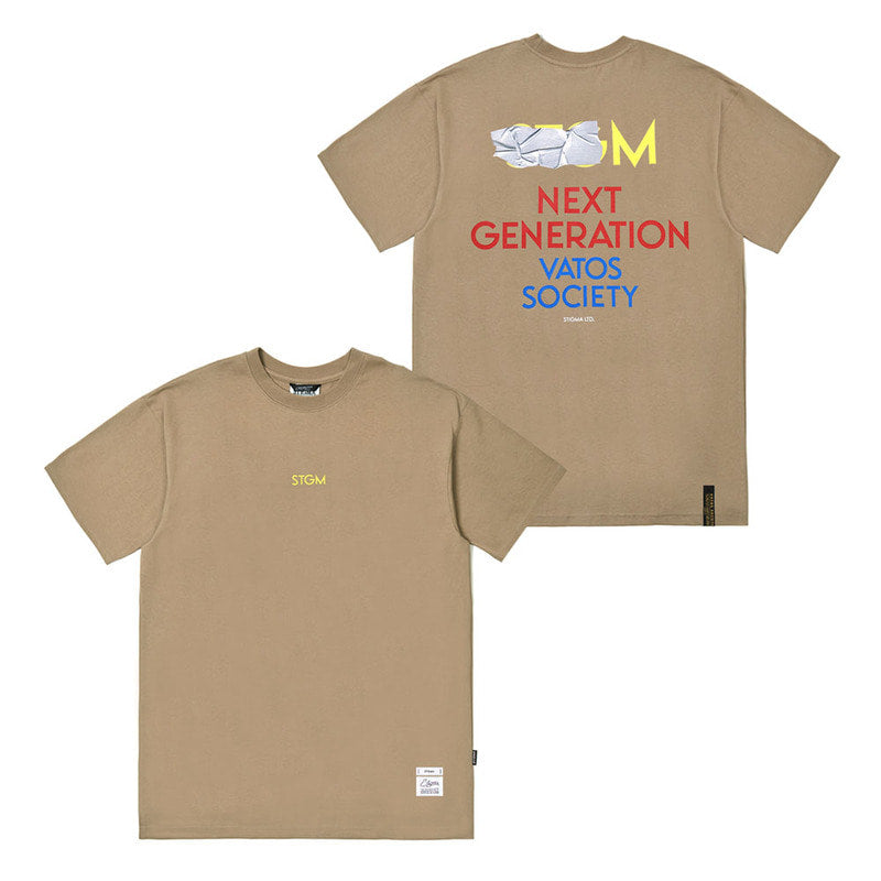 STIGMA(スティグマ) 22 TAPE STANDARD FIT T-SHIRTS BEIGE