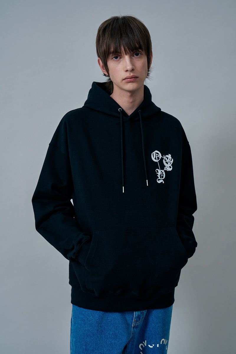 オーワイ(OY) DEVIL LOGO HOODIE-BLACK