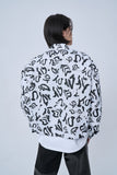 オーワイ(OY) WAVE LOGO BACK STAR JACKET-WHITE