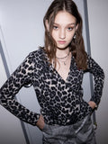 BABLETWO  (ビーエーブルトゥー) Twice Leopard T-shirts [black]