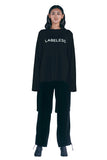 レイブレス(LABELESS) BLACK REFLECTIVE LOGO T-SHIRT