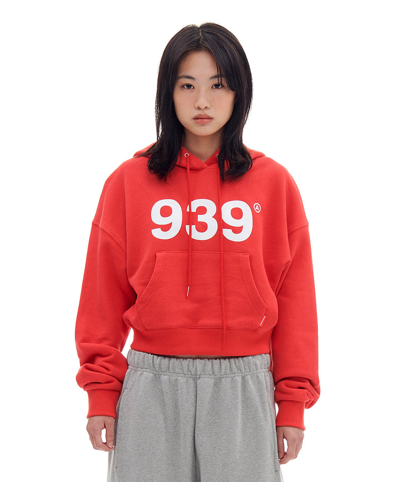 ARCHIVE BOLD (アーカイブボールド)　939 LOGO CROP HOOD (RED)