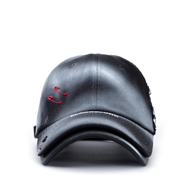 ブラックブロンド(BLACKBLOND) BBD Theast Sprayed Custom Double Visor Cap (Black)