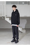 メスノウン(MASSNOUN) CROSS ADD OVERSIZED HOODY MSZHD002-BK