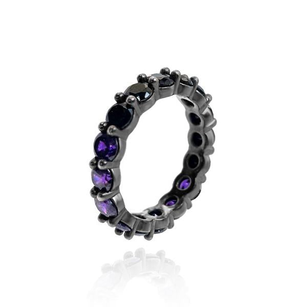 BLACKPURPLE (ブラックパープル) 	 Half Claire Prong Setting Ring 4mm