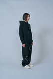 オーワイ(OY) ROUND LOGO HOODIE-BLACK