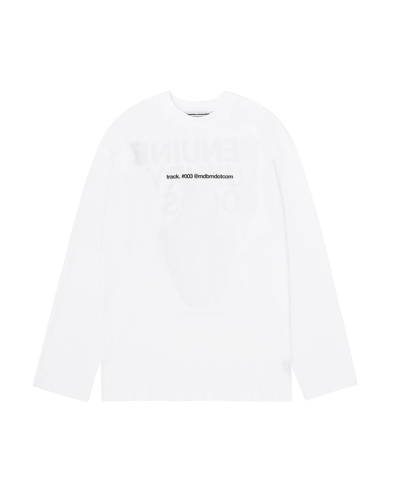 MYDEEPBLUEMEMORIES(マイディープブルーメモリーズ)     MYD back in white long t