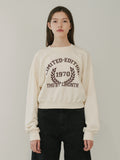 TMO BY 13MONTH（ティーエムオーバイサーティンマンス）CROPPED SWEATSHIRT (IVORY)