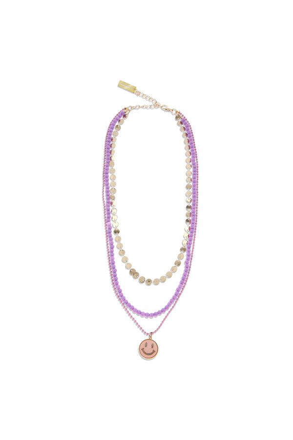ReinSein（レインセイン）Three Layered Pinky Smile Necklace