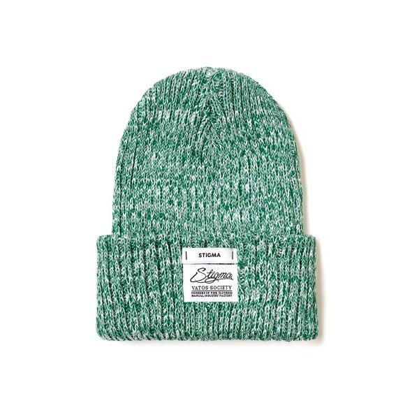 STIGMA(スティグマ) 22 MELANGE BEANIE GREEN