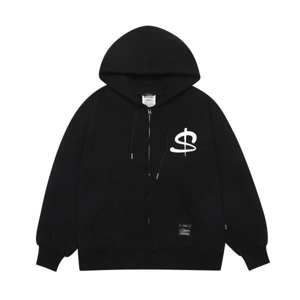 STIGMA(スティグマ) 22 DOLLARS HEAVY SWEAT ZIPUP HOODIE BLACK