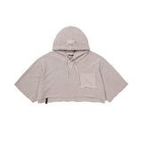 STIGMA(スティグマ) 22 INSIDEOUT PIGMENT CROPPED OVERSIZED MEDIUM SWEAT HOODIE BEIGE