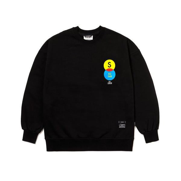 STIGMA(スティグマ) 22 TYPO OVERSIZED HEAVY SWEAT CREWNECK BLACK