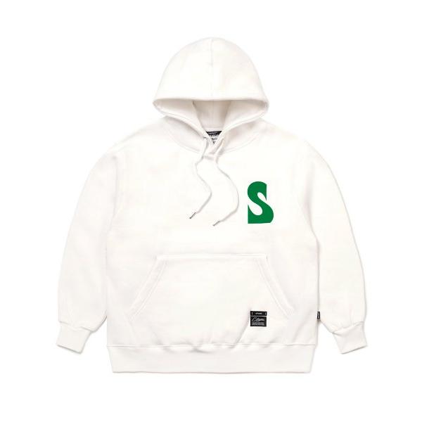 STIGMA(スティグマ) 22 LETTER HORN HEAVY SWEAT HOODIE WHITE IVORY