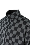 オーワイ(OY) CHECK LOGO REVERSIBLE JACKET-BLACK