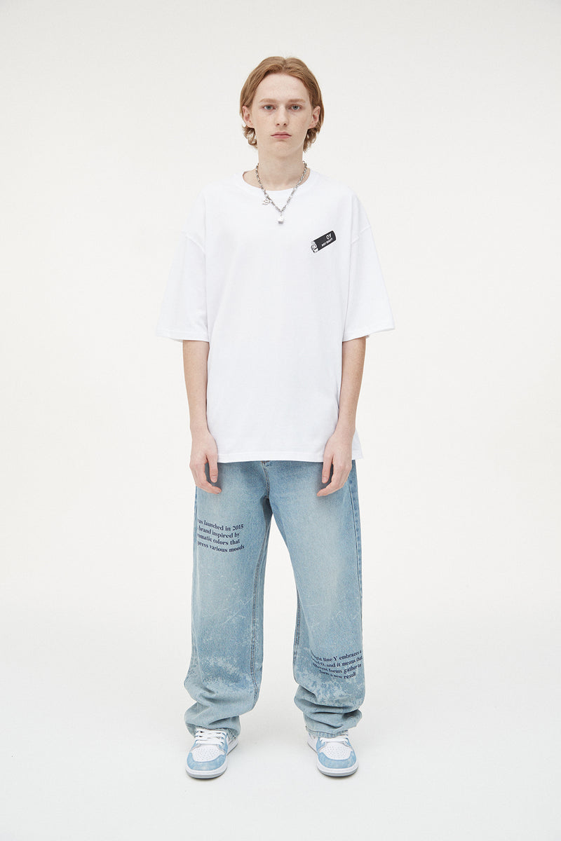 オーワイ(OY)  LIGHTER LOGO T-WHITE