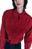 レイブレス(LABELESS) RED LONGER COLLAR SHIRT