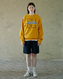 NCOVER（エンカバー）N LINE LOGO POINT SWEATSHIRT-YELLOW