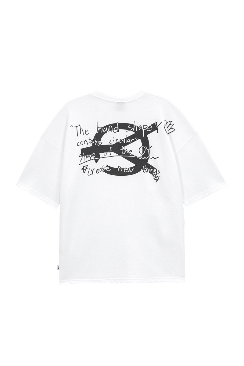 オーワイ(OY)   MONOCHROME BOSS LOGO T-WHITE