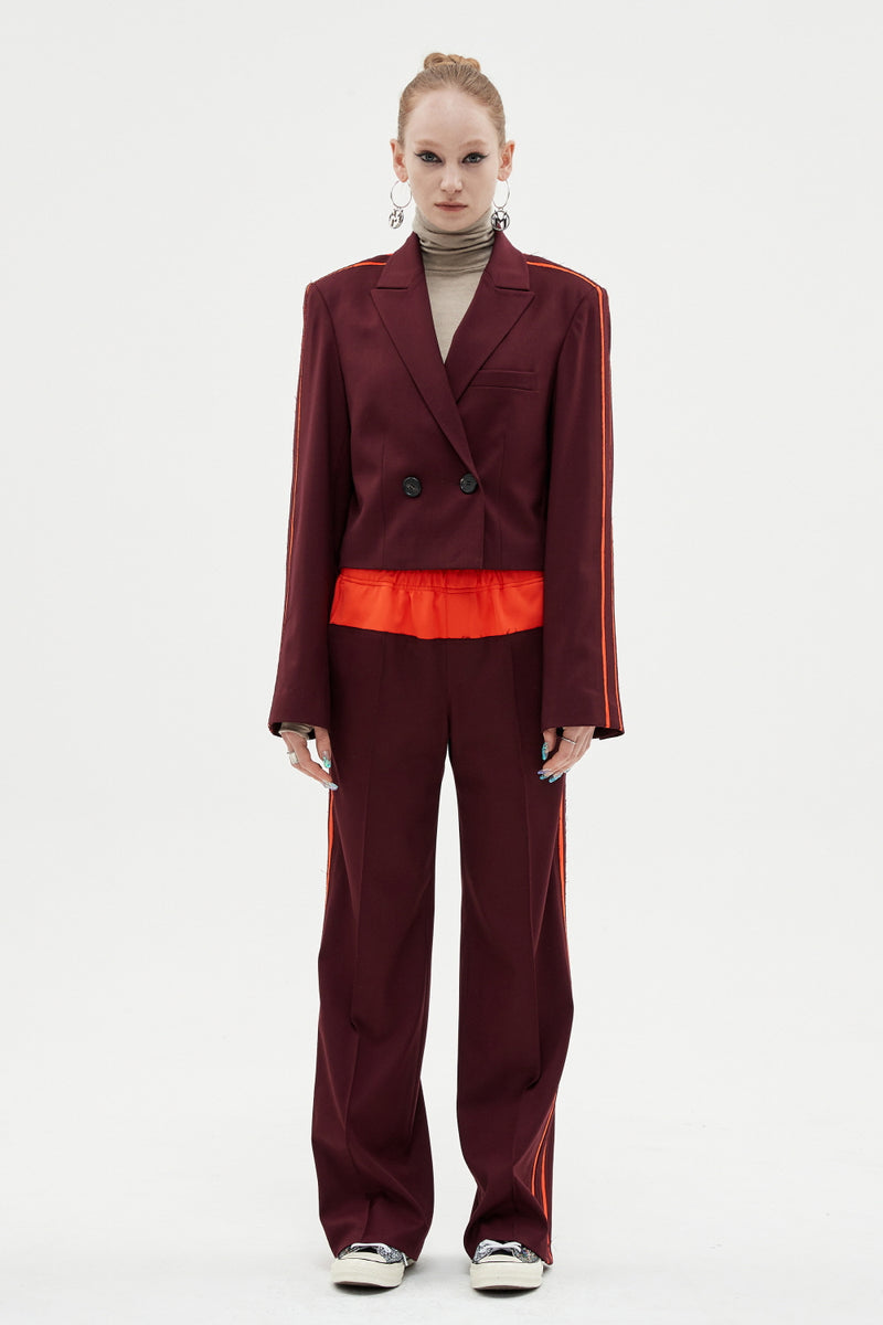 MMIC(エムエムアイシー) SLEEVE RAW CUT LINE SHORT BLAZER