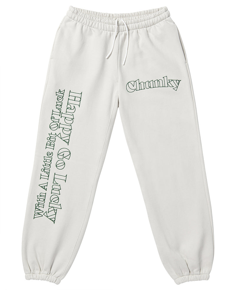 CHUNKY (チャンキー)  LUCKY SWEAT PANTS_cream