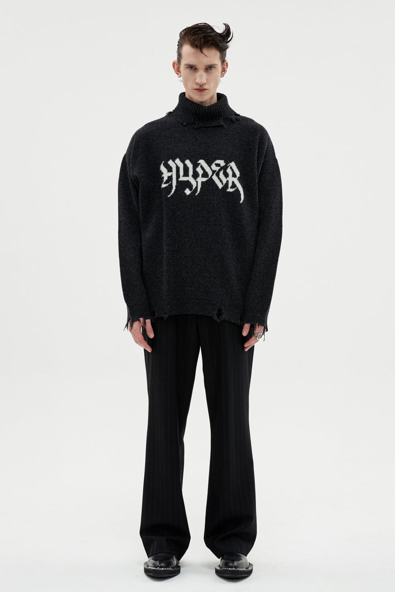 MMIC(エムエムアイシー) DESTROYED EMBLEM PULLOVER