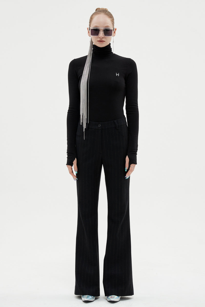 MMIC(エムエムアイシー) STRIPE BOOTS CUT SLACKS