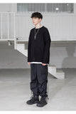 メスノウン(MASSNOUN)  EIGHT WAY STRAP TRACK PANTS MSZTP003-BK