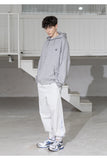 メスノウン(MASSNOUN) CROSS ADD OVERSIZED HOODY MSZHD002-GY