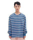 ARCHIVE BOLD (アーカイブボールド)　STRIPE LONG SLEEVE (BLUE)