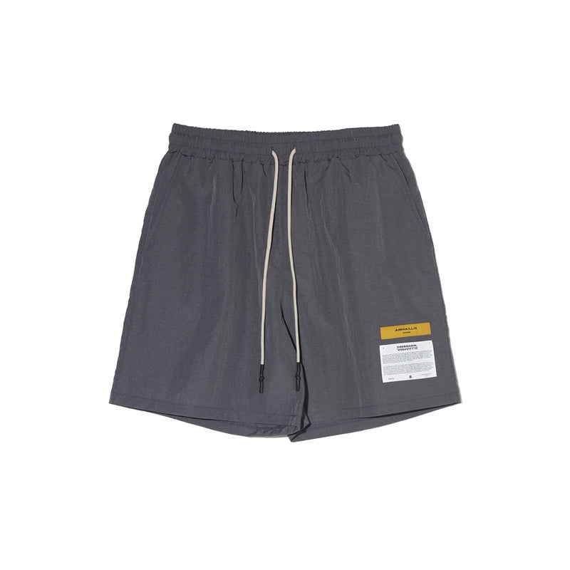 OVERR(オベルー) 21SU LABEL GRAY NYLON SHORTS