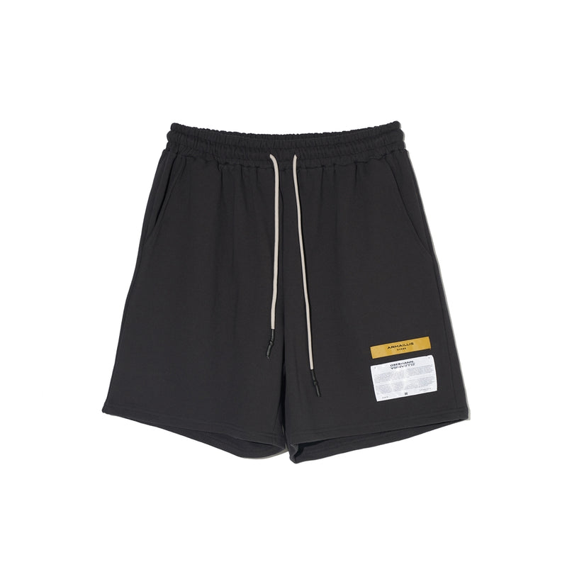 OVERR(オベルー) 21SU LABEL CHARCOAL COTTON SHORTS