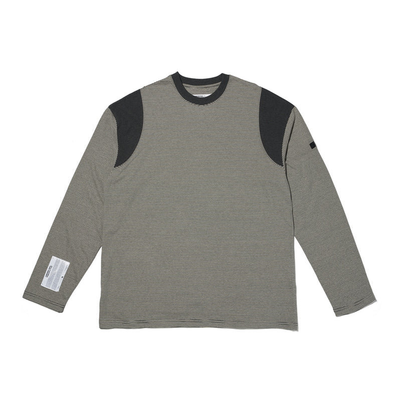 OVERR(オベルー) 21SU STRIPE CHARCOAL L/S T-SHIRTS