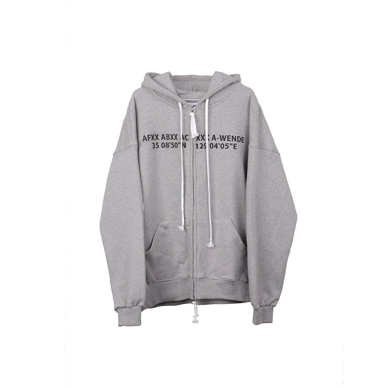 A-WENDE(オウェンド) LOST 2 WAY ZIP UP HOOD / G